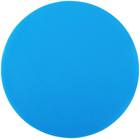 Mewowpet Pet Feeding Mat,Non-slip,Round Silicone Food Mat for Dogs and Cats (Blue)