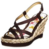 GUESS Women's Fabienne Espadrille,Brown,10 M