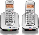 BT Studio Plus 4100 Twin DECT Cordless Telephone - Silver/Dark Grey