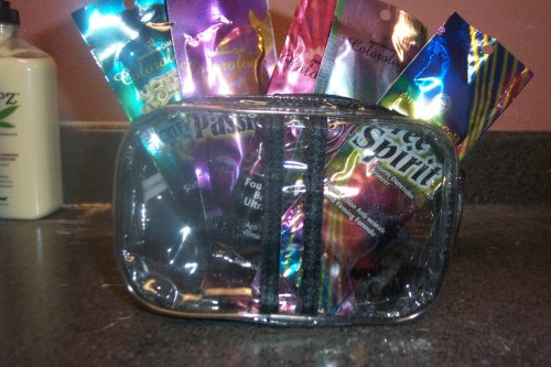 6 Lot Packets 2007 Colorology Set w/ Make up Bag