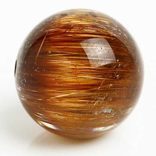 Orange Cat's Eye Rutilated Quartz Beads 14.07mm #5154-13