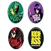 KickAss Mezco Toyz Pin Set KickAss, Hit Girl, Red Mist & KickAss Logo