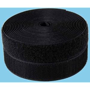 1-10-yds-Black-Sew-on-Hook-and-Loop-Velcro-Style