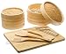 Prime Pacific Trading Bamboo 20 Piece Wooden Steamer Set