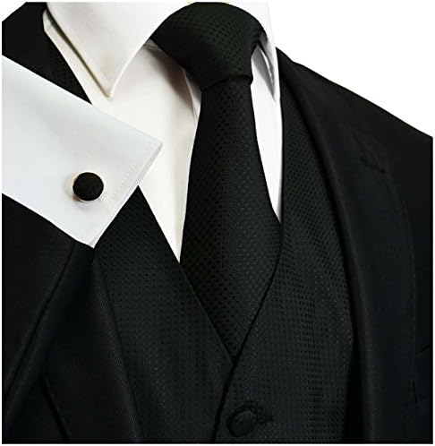 Paul Malone Wedding Vest Set Black M