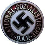 Nazi Swastika National Socialist Party PIN Image on 1.5 Pin-back Button