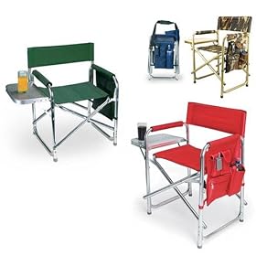Picnic Time Sports Chair with Table and Pockets - Camouflage from Folding Picnic Tables