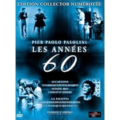 Coffret Pier Paolo Pasolini 3 DVD : Les Ann�es 60 - Accatone / La Ricotta / Comizi d'Amore / Des oiseaux petits et gros / �dipe Roi / La S�quence de la fleur � papier / Qu'est-ce que les nuages ?
