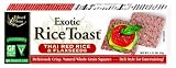 Edward & Sons Exotic Rice Toast, Thai Red Rice & Flax Seed, 2.25-Ounce Boxes (Pack of 12)