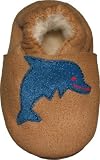Tibet PLATEAU soft sole infant leather baby shoes with FLEECE dolphin