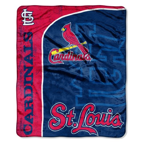 MLB St Louis Cardinals 50-Inch-by-60-Inch Micro Plush Raschel Throw 