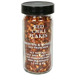 Morton & Bassett Red Chili Flakes, 1.3-Ounce Jars (Pack of 3)