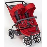 Phil & Teds E3 Twin Stroller - Red