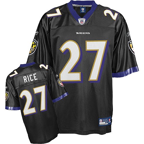 Ray Rice #27 White Baltimore Ravens NFL Premier All Embroidered Replica Jersey - X-LARGE