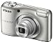 Nikon Coolpix L27 Digitalkamera (16 Megapixel, 5-fach opt. Zoom, 6,9 cm (2,7 Zoll) LCD-Monitor) Kit inkl. 4GB Speicherkarte und Kameratasche silber