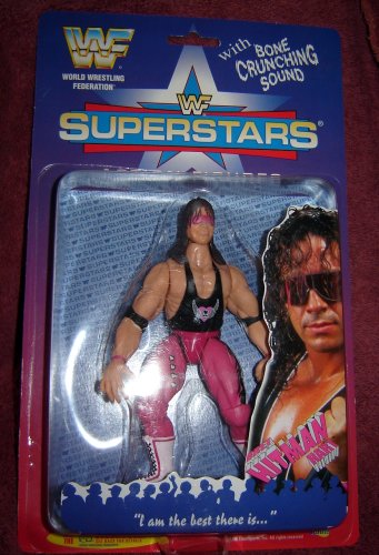 WWE Action Figure-WWF Bret Hart Wrestling figure by Jakks WWE-Jakks WWE Action Figure