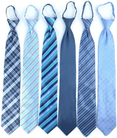 Simple Blue Stylish Zipper Tie