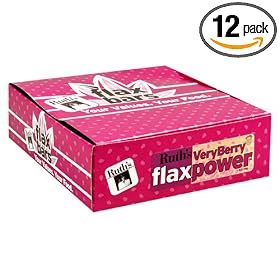 Ruth's Hemp Foods FlaxPower Bars, Very Berry, 12-Count Box