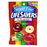 Life Savers Sugar Free 5 Flavor Hard Candy, 2.75-Ounce Bags (Pack of 12)