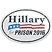 Vipergraphics Hillary for Prison 2016 Bumper Sticker Anti Hillary Clinton (5 Pack)