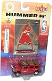 Fleer Collectibles Lebron James Cleveland Cavaliers Rookie Card and Hummer 2 H2 car