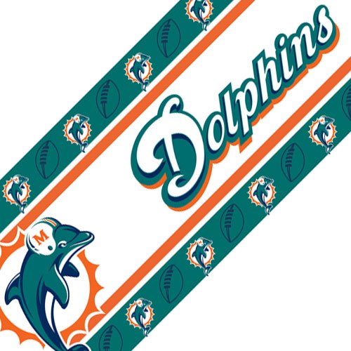 valentine Miami Dolphins Wall Border KentexB00246W5RO
