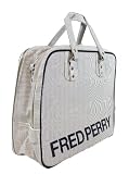 Fred Perry Retro Navy and Off White Striped Flight Bag