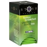 Stash Premium Tea, Fusion Breakfast Black & Green, Tea Bags, 18-Count Boxes (Pack of 6)