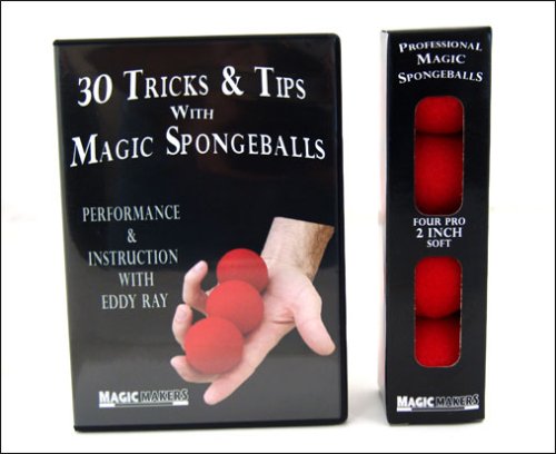 Professional Magic Spongeballs with DVD - 30 Tips and Tricks with Sponge Balls