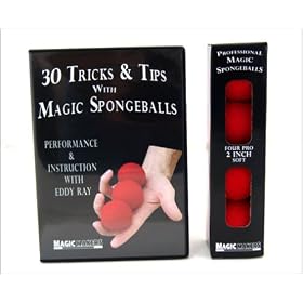 Professional Magic Spongeballs with DVD - 30 Tips and Tricks with Sponge Balls by Magic Makers