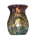 Biedermann & Sons Glass Mosaic Vase Shaped Candleholder and Oil Warmer, Gold 51ZAQ81ZL3L. SL160 Biedermann & Sons Glass Mosaic Vase Shaped Candleholder and Oil Warmer, Gold