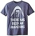 STAR WARS Big Boys' Awakening Tee, Denim Heather, Large