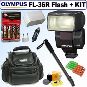 Click here to buy Olympus FL-36R Wireless Electronic Flash + Deluxe Accessory kit by Olympus.