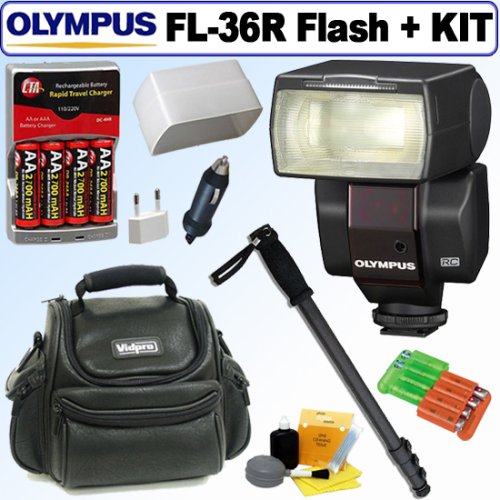 Olympus FL-36R Wireless Electronic Flash + Deluxe Accessory kit