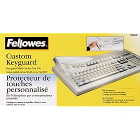 Fellowes Custom Mail Order Keyguard Keyboard Seal/Skin Fits Snugly