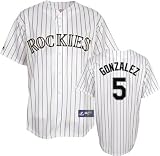 Carlos Gonzalez Youth Colorado Rockies Home White Replica Jersey