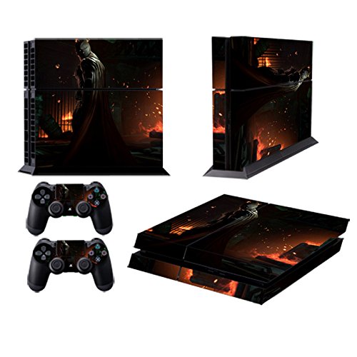 258stickers® Playstation 4 Console Skin & Remote Controllers Skin - Dark Knight Forever Super Hero Justice League War