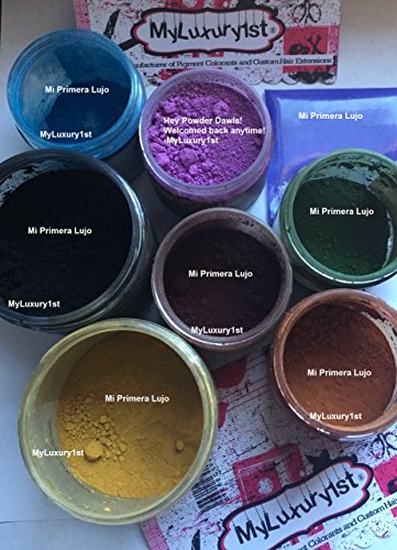 8 Cosmetic Grade Matte Colorants for DIY Mineral Makeup Bath Bombs &amp; Soap Makings 3g Periwinkle Orchid 5g Blue Ultramarine 10 Grams Black Dark Burgundy Yellow Chromium Green Burnt Orange
