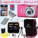 Canon PowerShot SD1200IS 10 MP Digital Camera (Pink) + 8GB Deluxe Accessory Kit