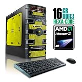 CybertronPC SLAYER 2221GBYU, FX Gaming PC, W7 Ultimate, Black/Yellow