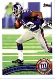 2011 Topps Football Card # 162 Mario Manningham - New York Giants - NFL Trading Card in a Protective Case!