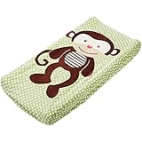 Summer Infant Plush Pals Changing Pad Cover, Green/Brown (Monkey)