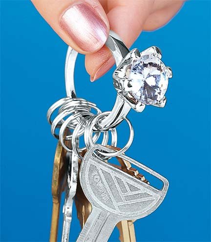 Click here to buy Imitation Diamond Ring Key Chain.