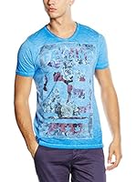 American People Camiseta Manga Corta Tombla (Azul)