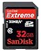 Sandisk 32 GB Extreme SDHC Cards (SDSDX3-032G-A31)