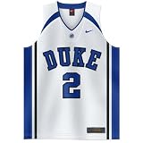 Nike Duke Blue Devils #2 White Tackle Twill Basketball Jersey