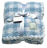 Scene Weavers Pickles Check Baby Blanket - Blue