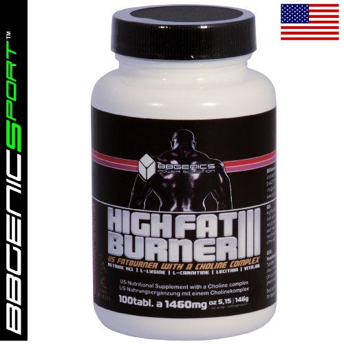 High FatBurner III - Stärkstes Fett-Metabolisierendes Diät- / Definitionssupplement (ein original US-Import Produkt) -