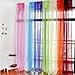 1kidandaheadache 2pc Salsa Red Voile Fully Stiched Elegant Sheer Panels 60x84