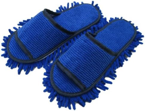 Microfiber Floor Cleaning Slippers (dark blue)
